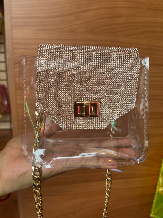 Mini Bag con Pedrería – Bolso Pequeño de Lujo con Tapa de Piedras | 7 Colores