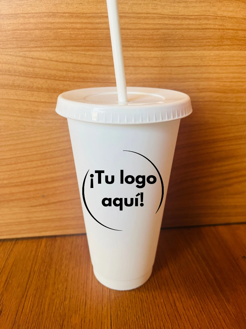 Vaso de popote personalizable