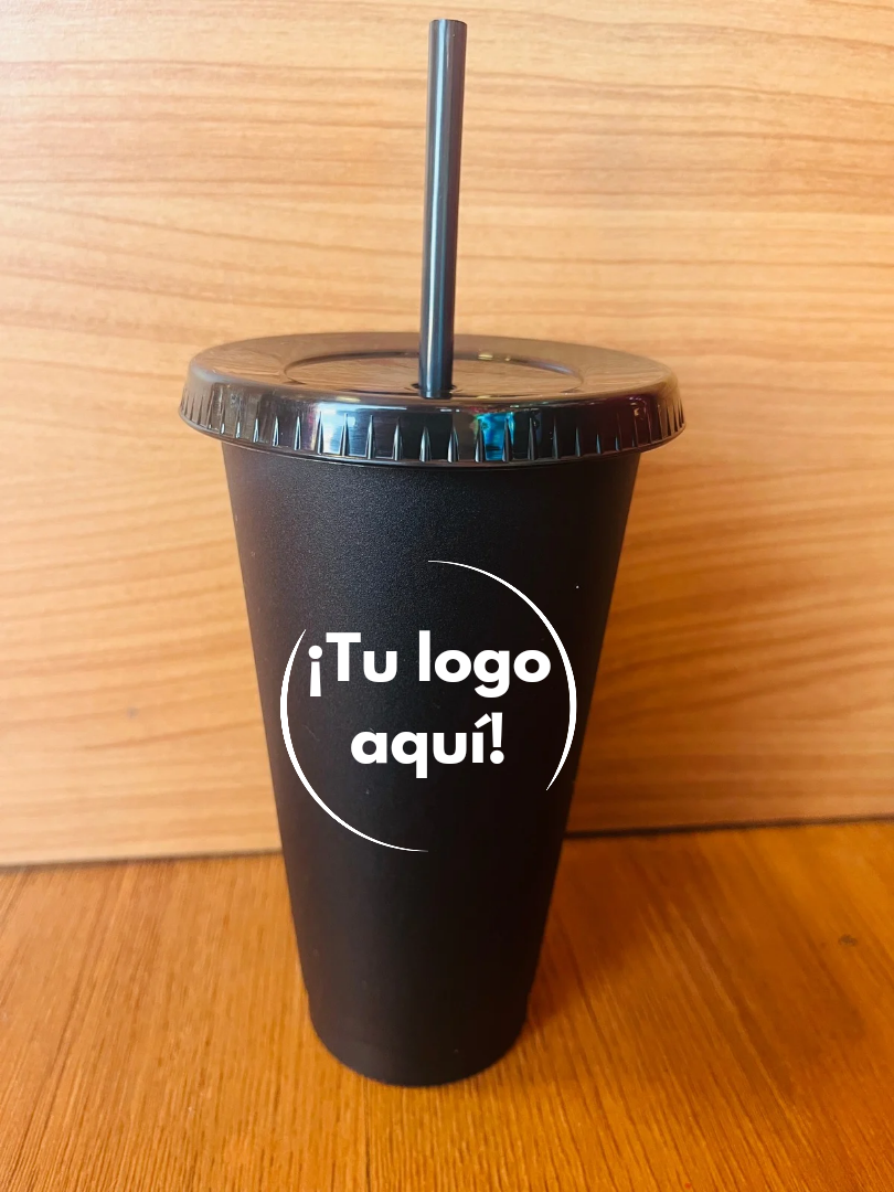 Vaso de popote personalizable