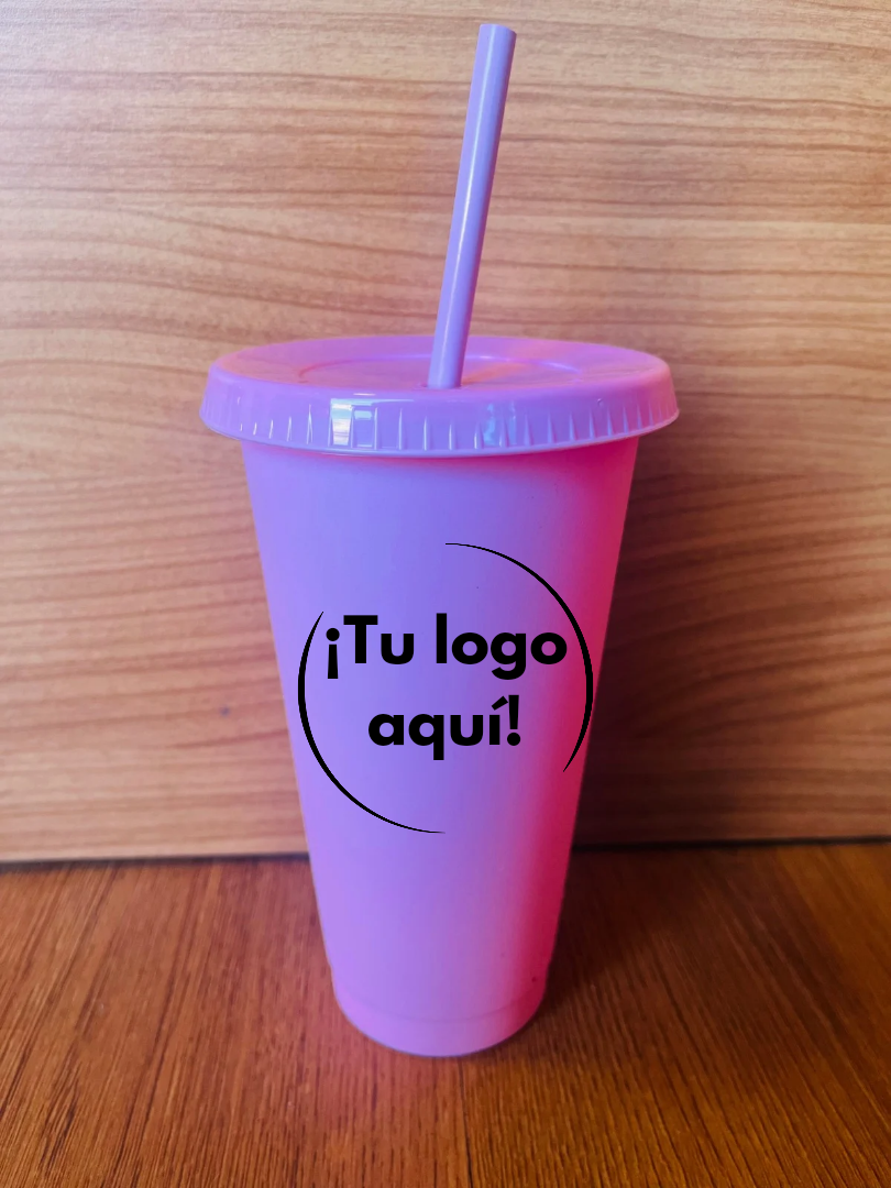 Vaso de popote personalizable