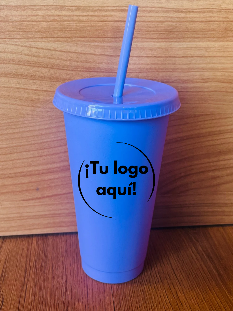 Vaso de popote personalizable