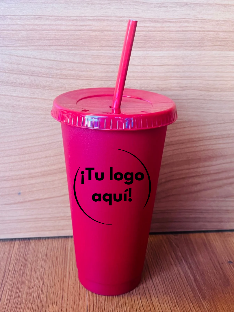 Vaso de popote personalizable