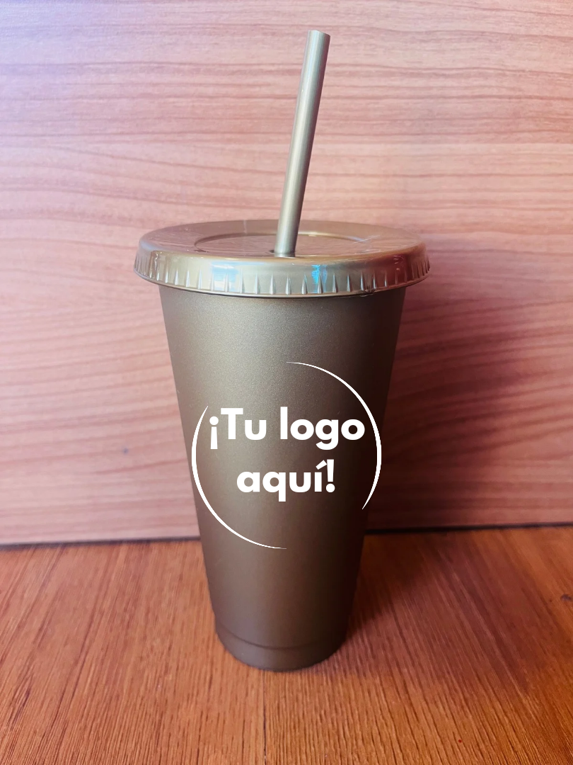 Vaso de popote personalizable