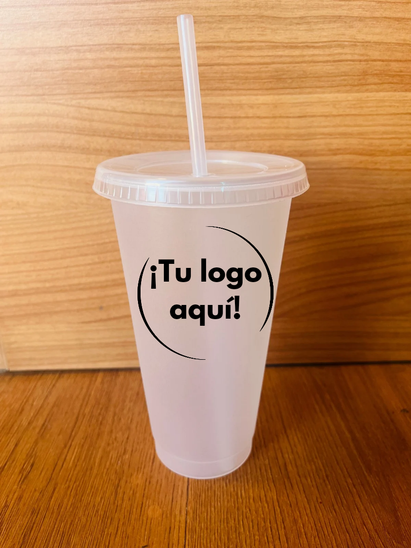 Vaso de popote personalizable