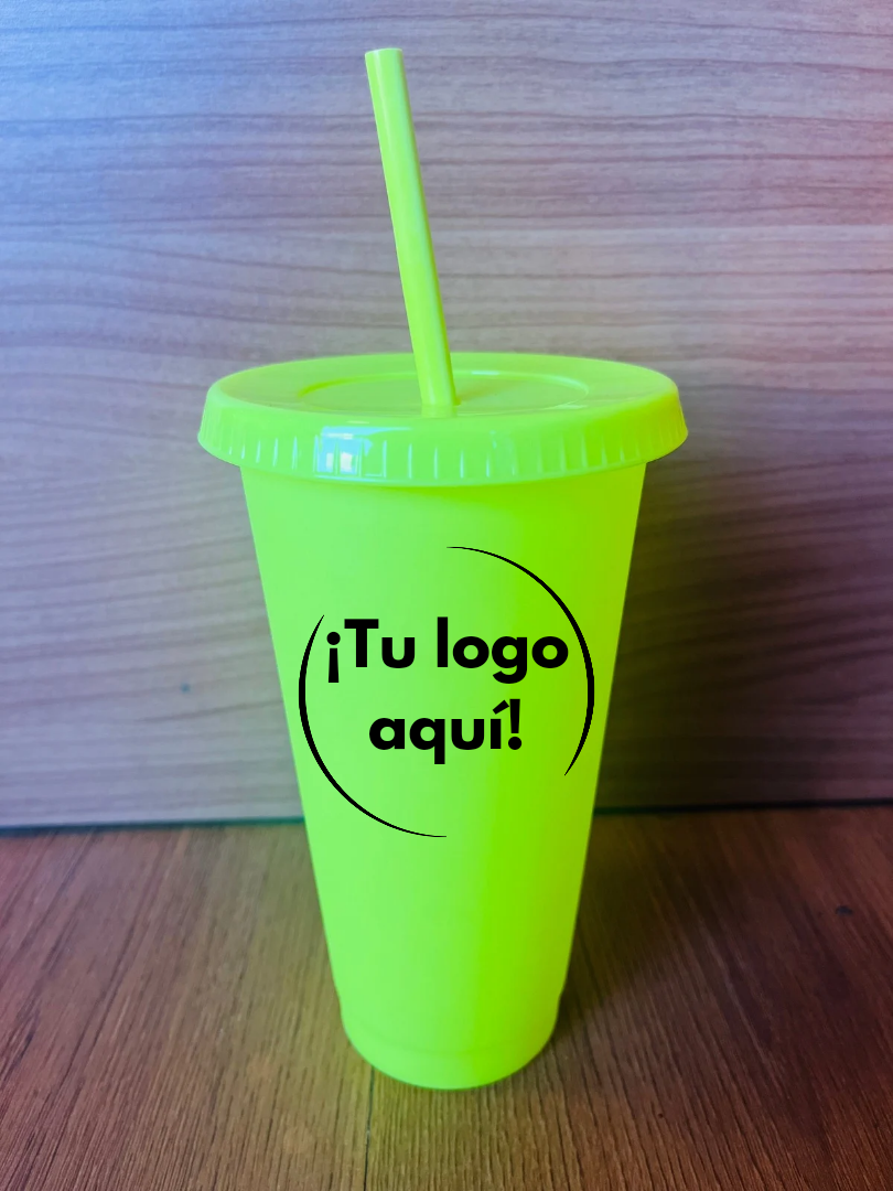 Vaso de popote personalizable