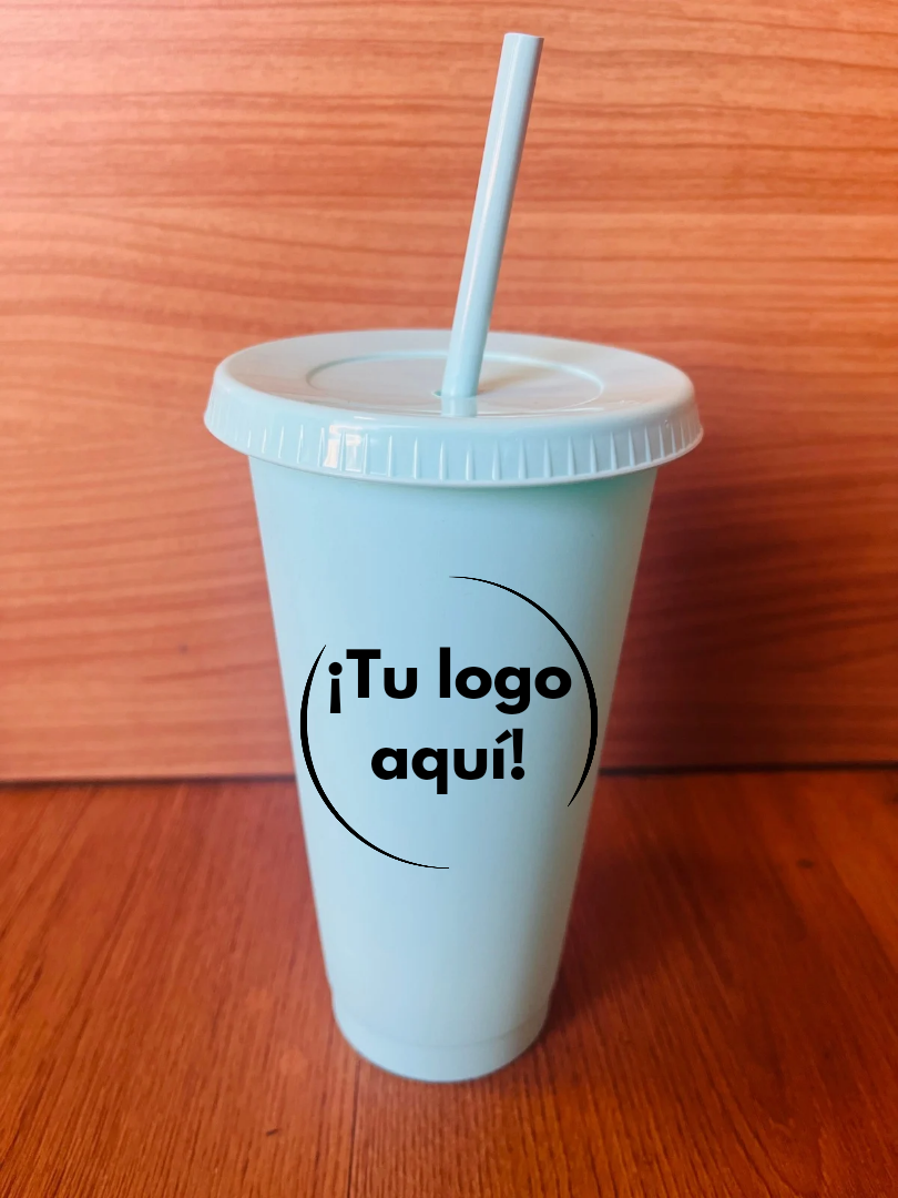 Vaso de popote personalizable