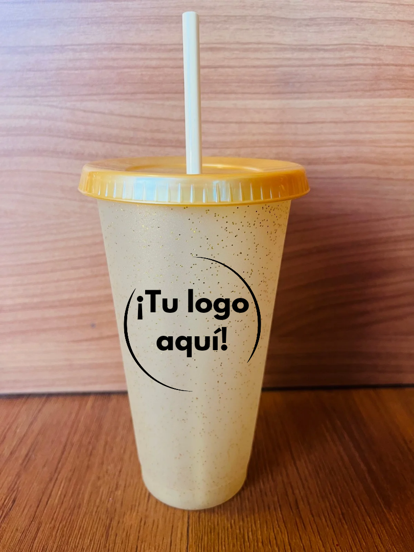 Vaso de popote personalizable