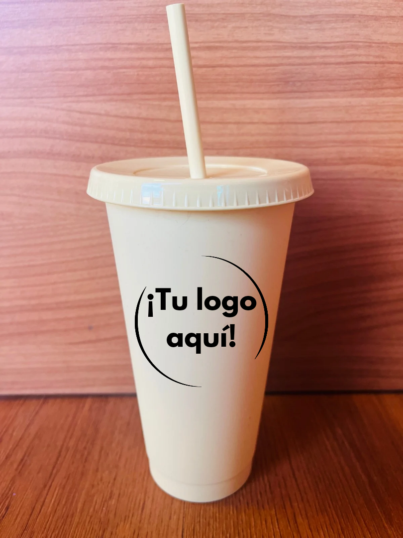 Vaso de popote personalizable
