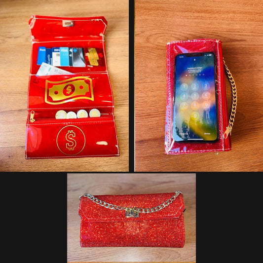 Organiphone de Piedras – Porta Celular Glamoroso con Piedras Brillantes | 6 Colores